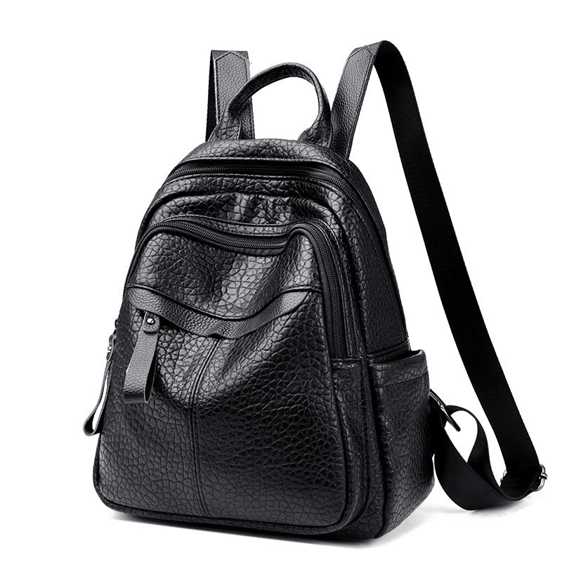Multi-Compartment Textured Backpack LoungeYard — product view 4