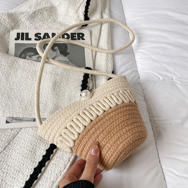 Playful Crossbody Bag Made of Braided Material LoungeYard — product view 6