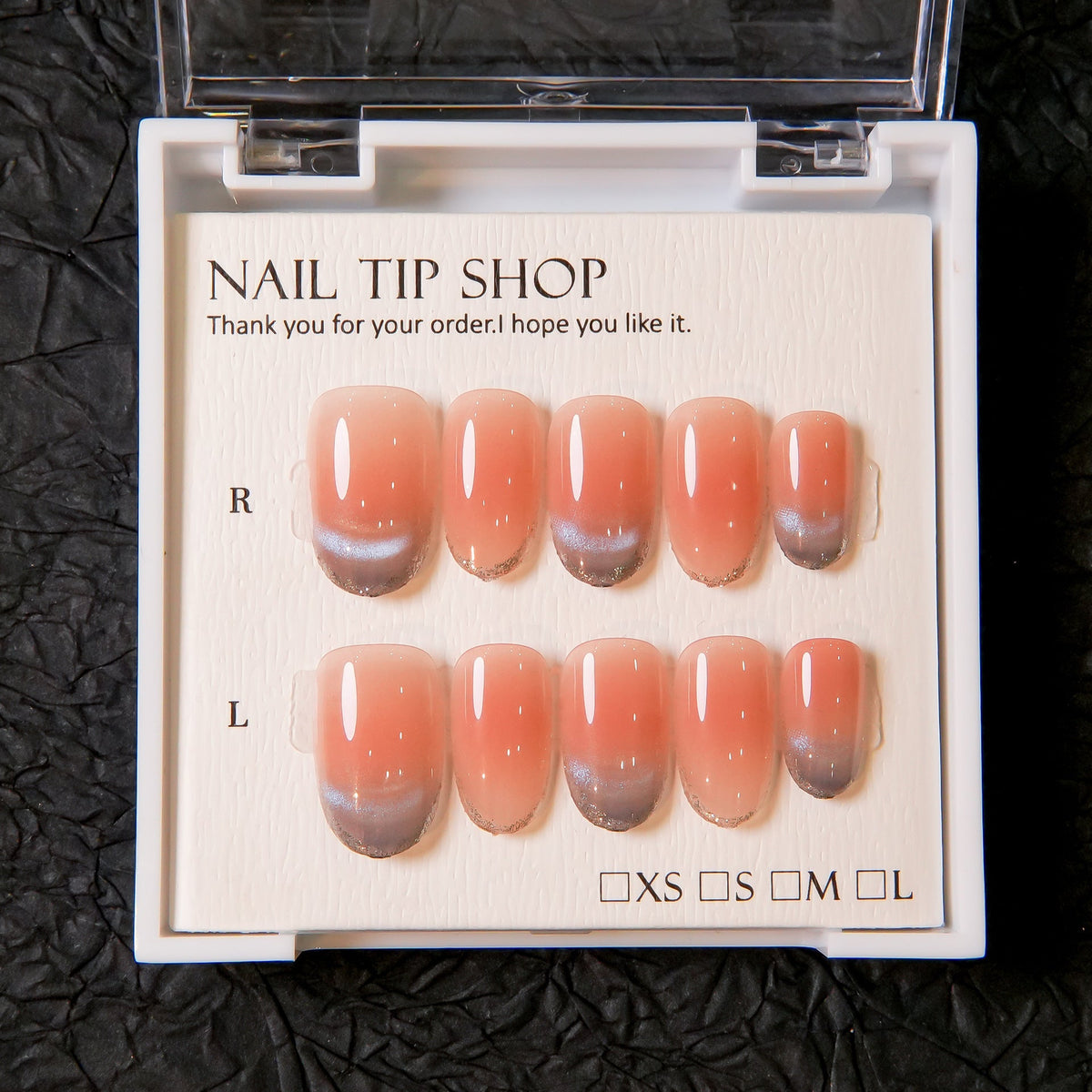 Ombre French Press-On Nail Tips — product view 1
