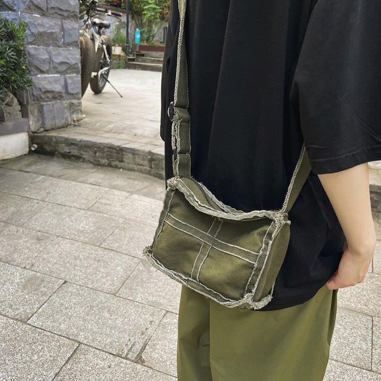 Casual Frayed Denim Shoulder Bag — product view 5
