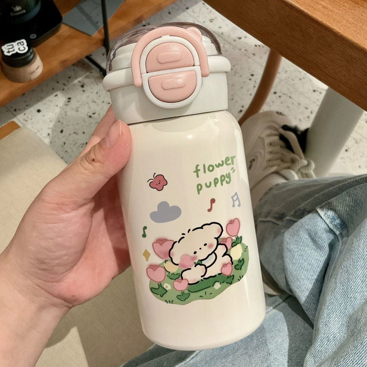 Women's Creative Water Bottle with Animal Design LoungeYard — product view 3