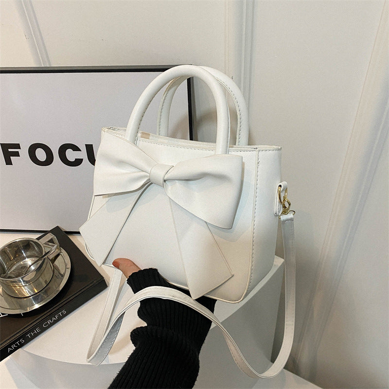 Chic Bow-Accented Handheld Bag — product view 2
