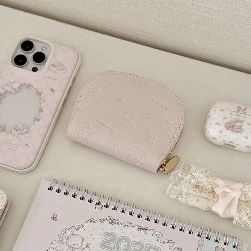 Cute Cartoon-Embossed Mini Pouch LoungeYard — product view 3