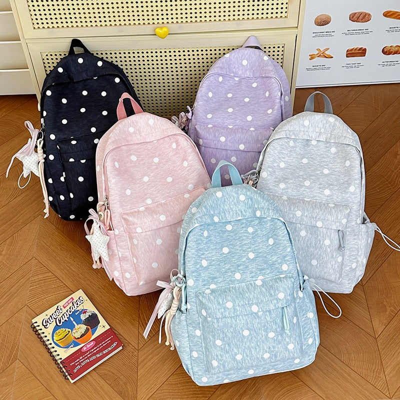Polka Dot Patterned Backpack LoungeYard 1791205640 — product view 4