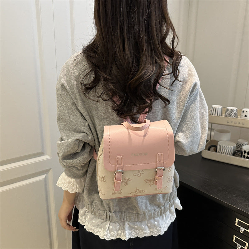 Stylish Butterfly Pattern Mini Backpack LoungeYard — product view 2