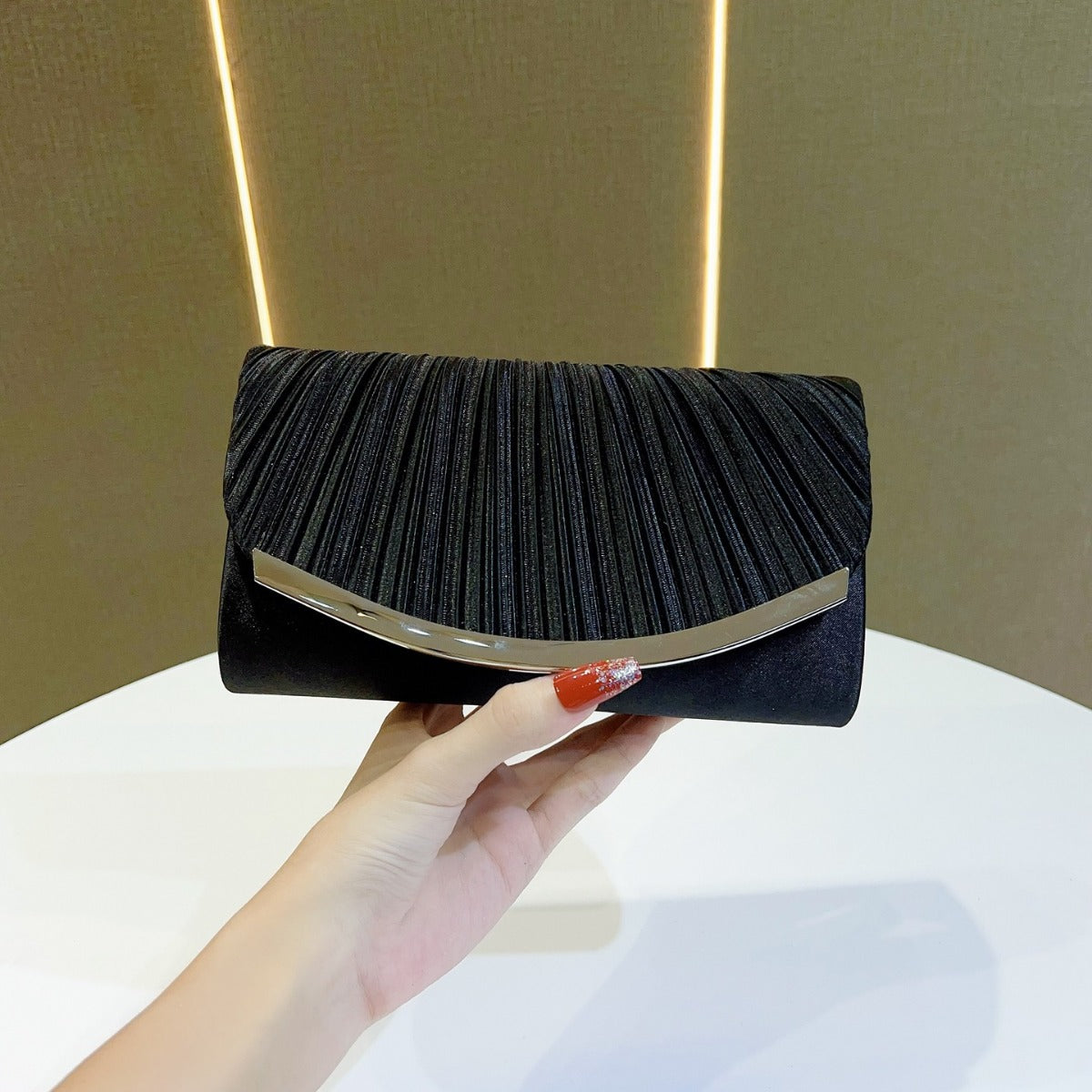 Elegant Pleated Evening Clutch — product view 7