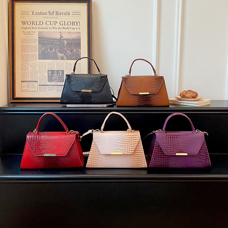 Textured Leather Shoulder Bag — product view 7