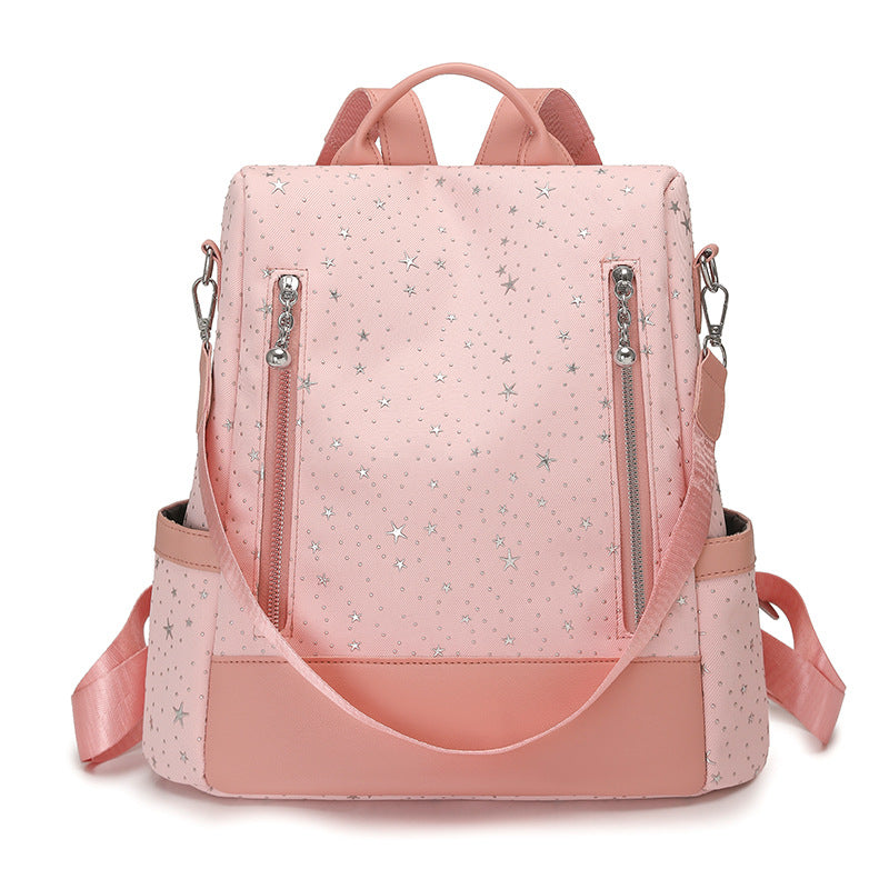 Star Patterned Multi-Pocket Backpack LoungeYard — product view 4