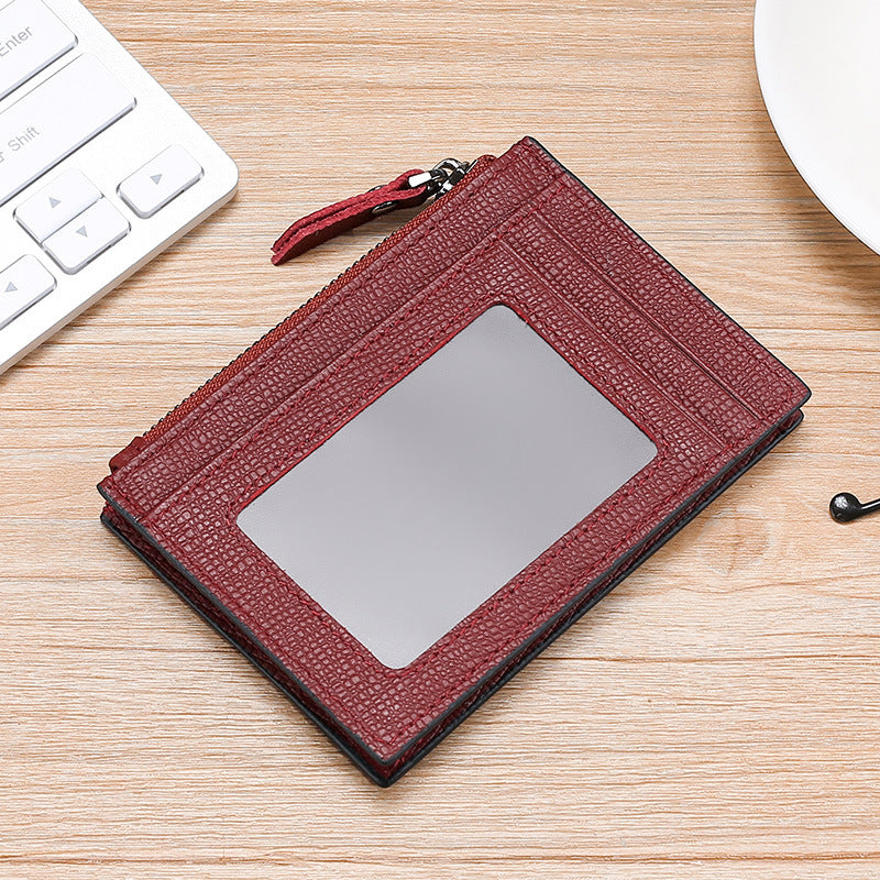 Textured Leather Card Holder — product view 3