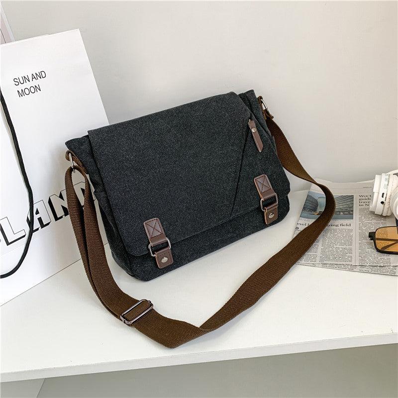 Multifunctional Messenger Bag with Adjustable Shoulder Strap LoungeYard — product view 6