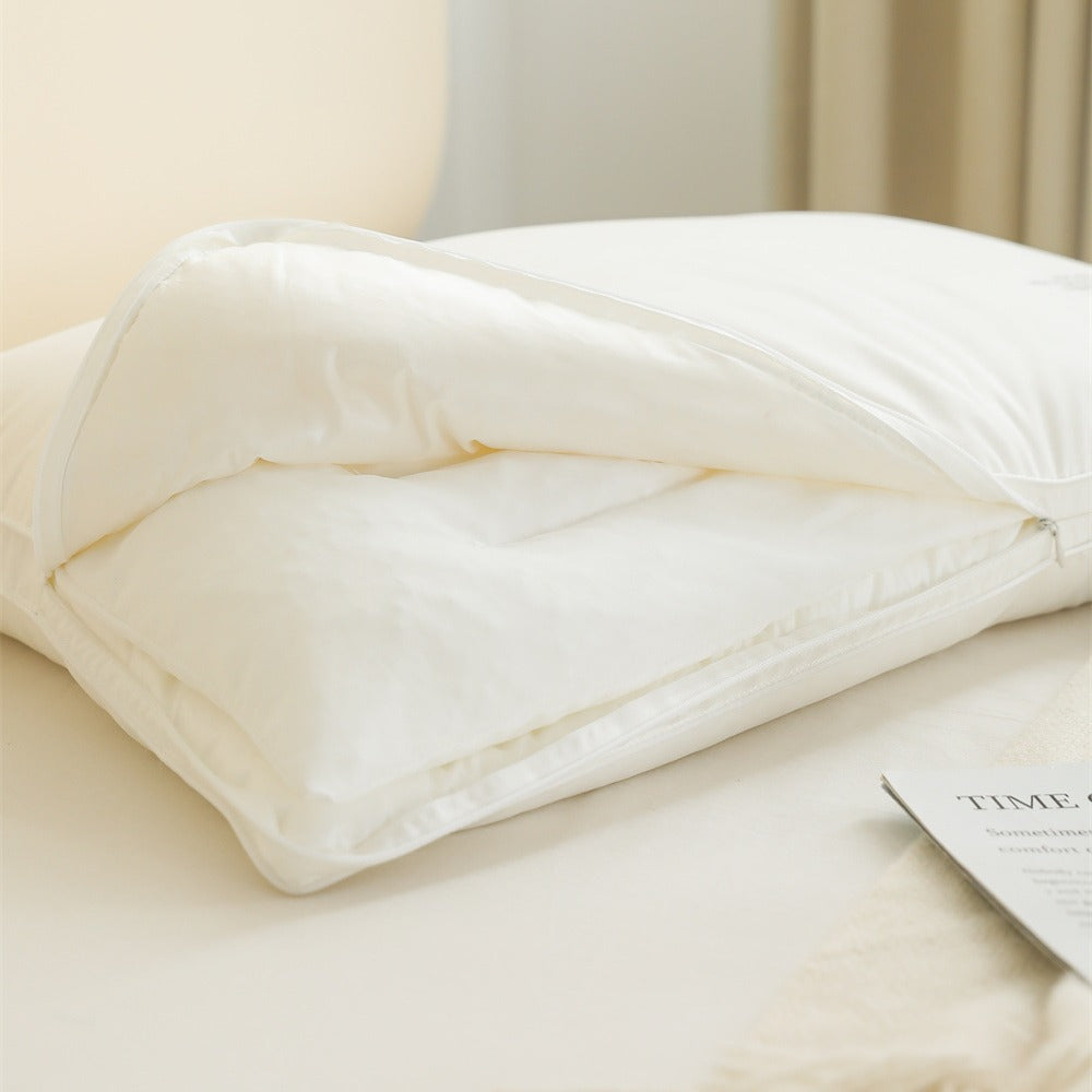 Pillow set with removable topper and washable zip cover — product view 1
