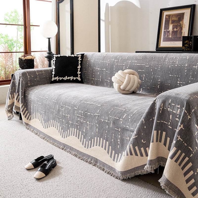 Modern Geometric Pattern Sofa Throw Blanket — product view 7