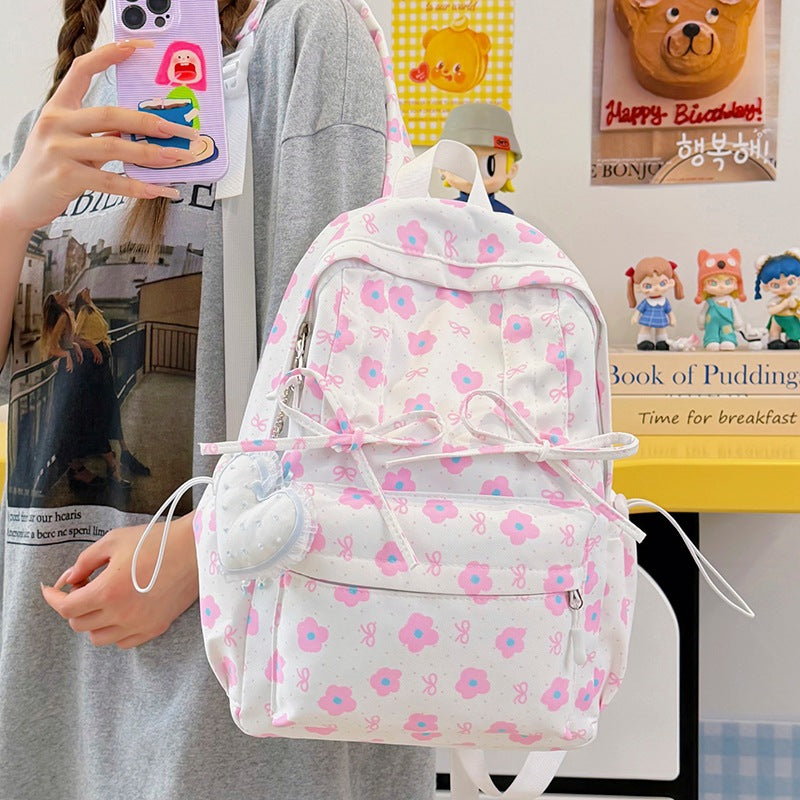 Floral Design Backpack LoungeYard — product view 3
