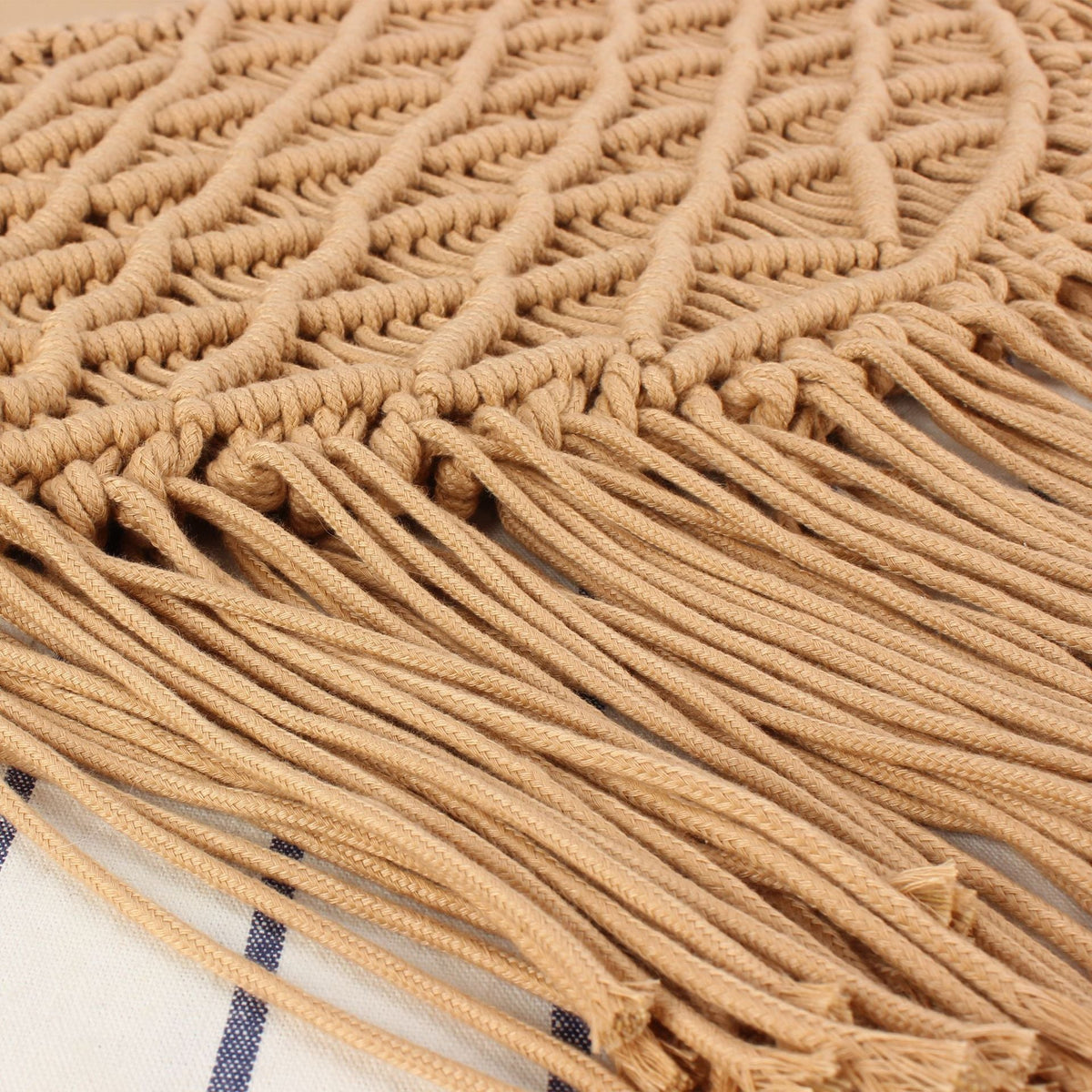 Creative Macrame Bag with Fringed Design LoungeYard — product view 7