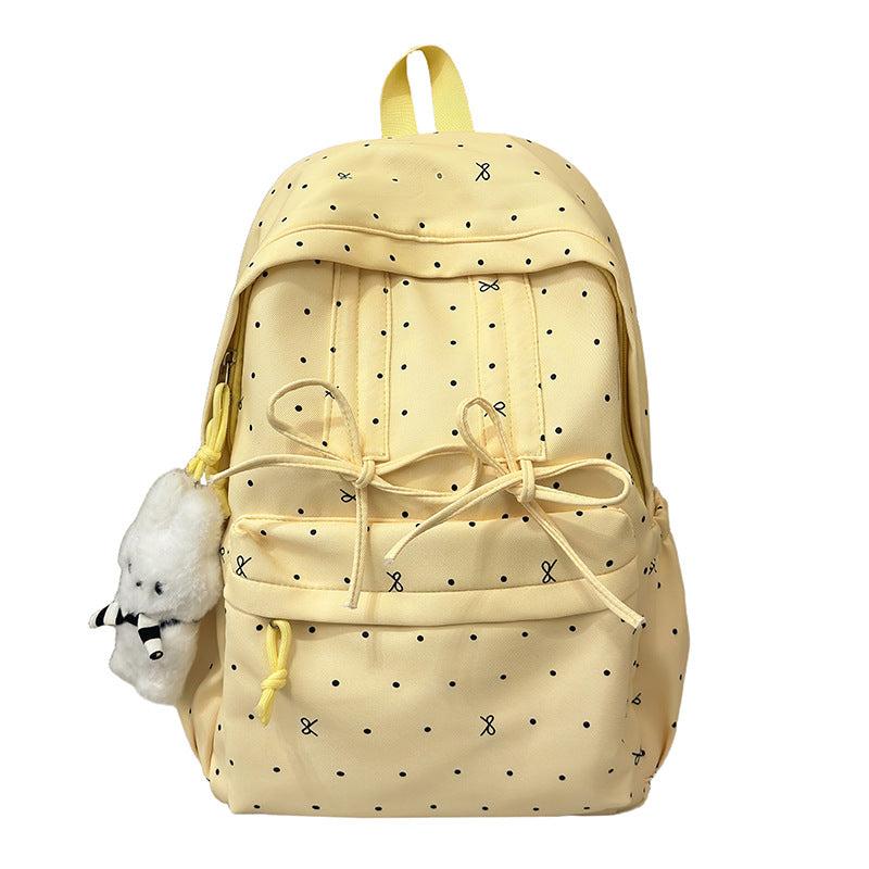 Fun Polka Dot Patterned Backpack — product view 5