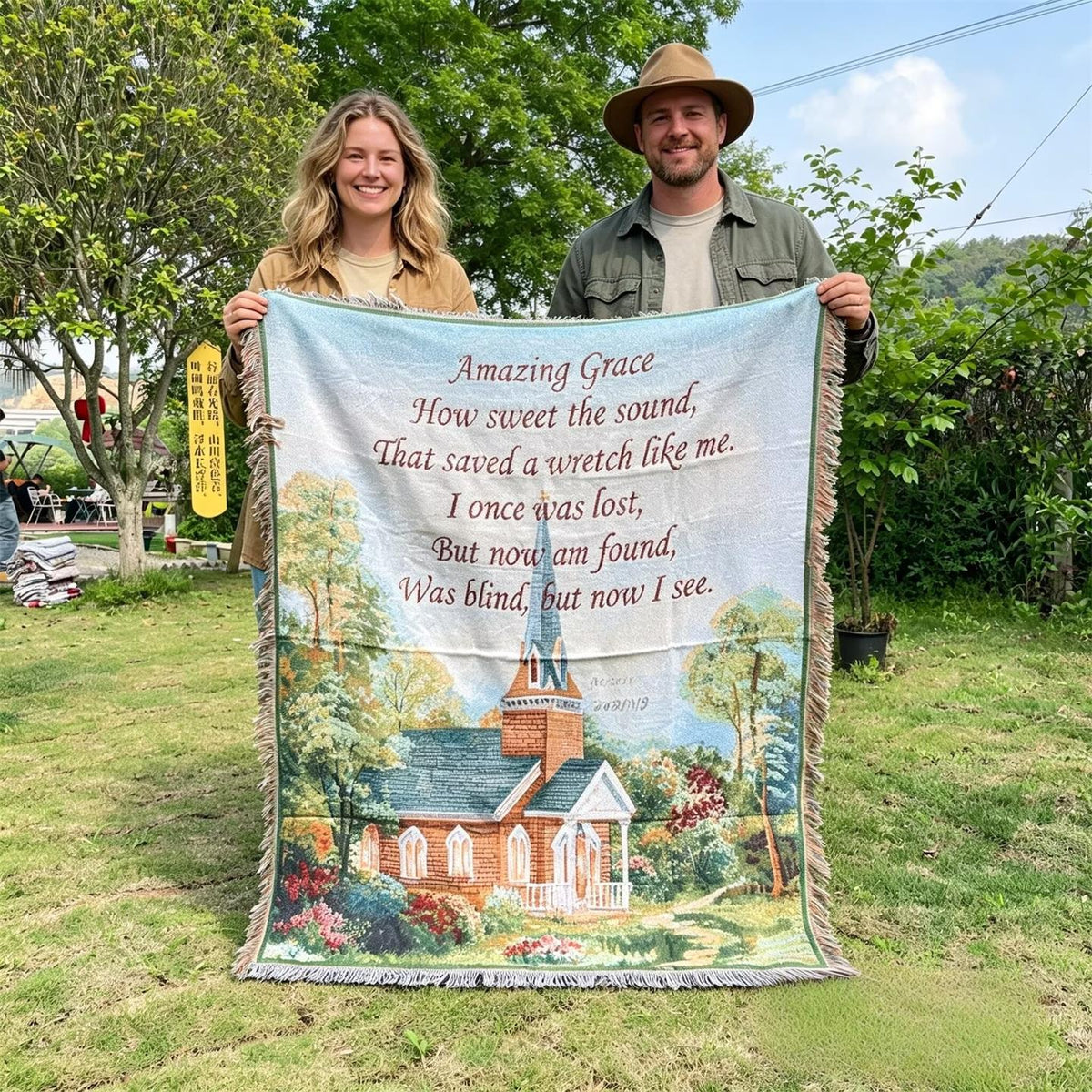 Inspirational Tapestry Throw Blanket — product view 4