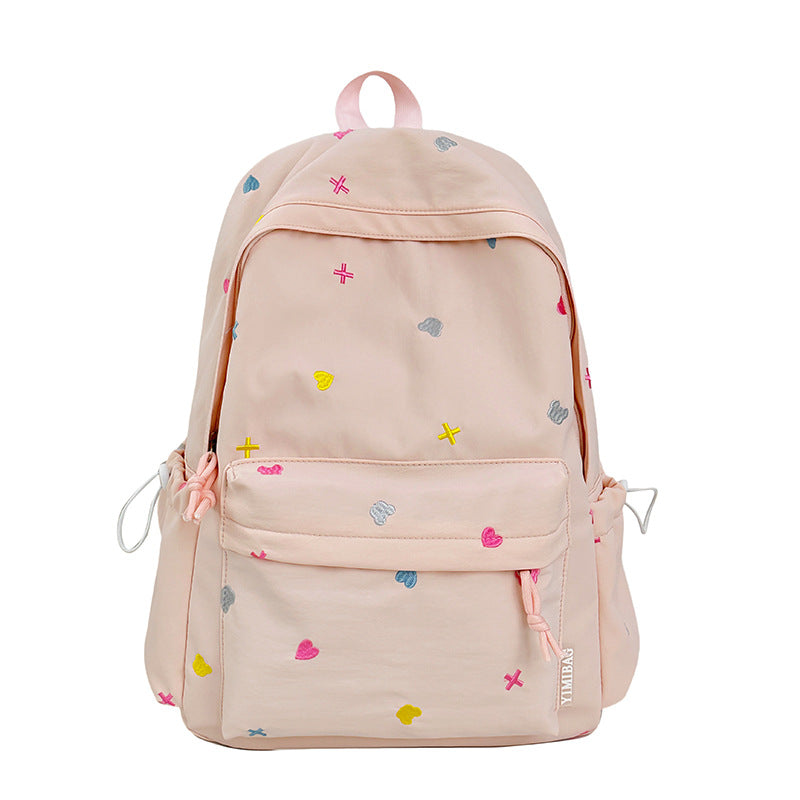 Playful Heart-Patterned Backpack LoungeYard — product view 2