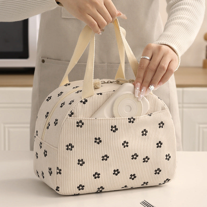 Insulated Floral Print Lunch Bag LoungeYard — product view 1