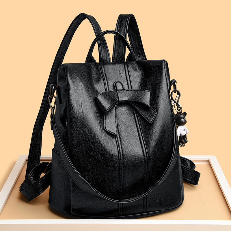 Stylish Bow-Accented Backpack LoungeYard — product view 1
