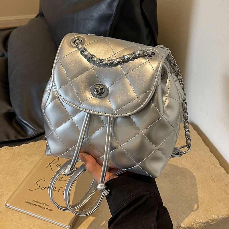 Stylish Quilted Mini Backpack LoungeYard — product view 7