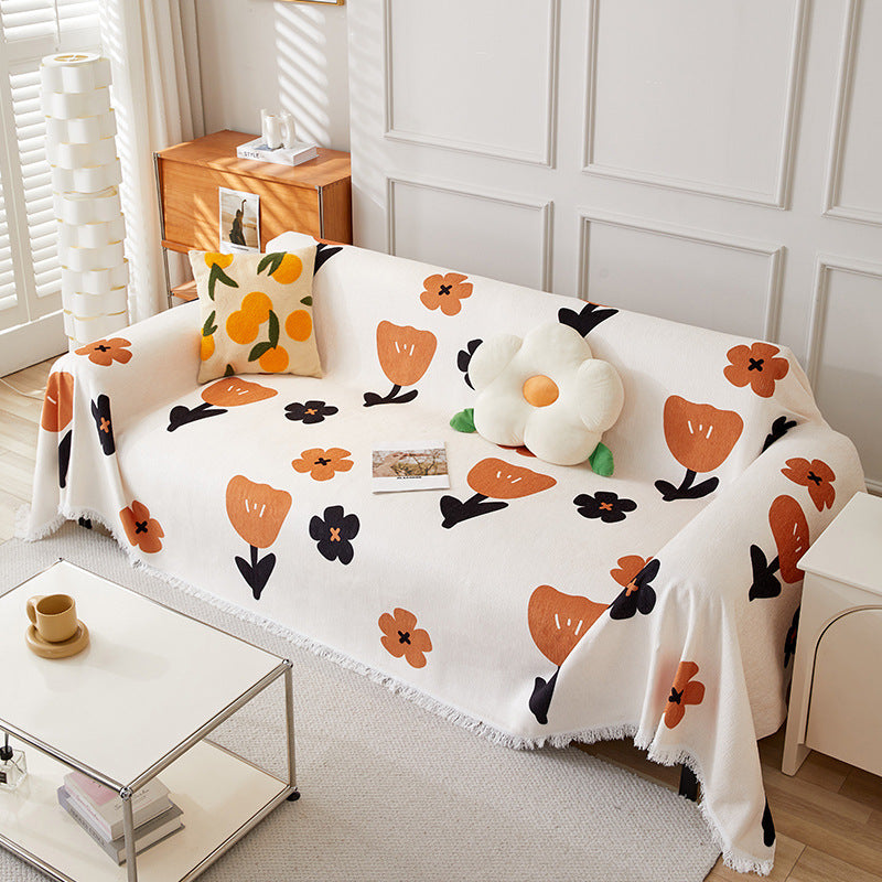 Floral Pattern Throw Blanket — product view 1