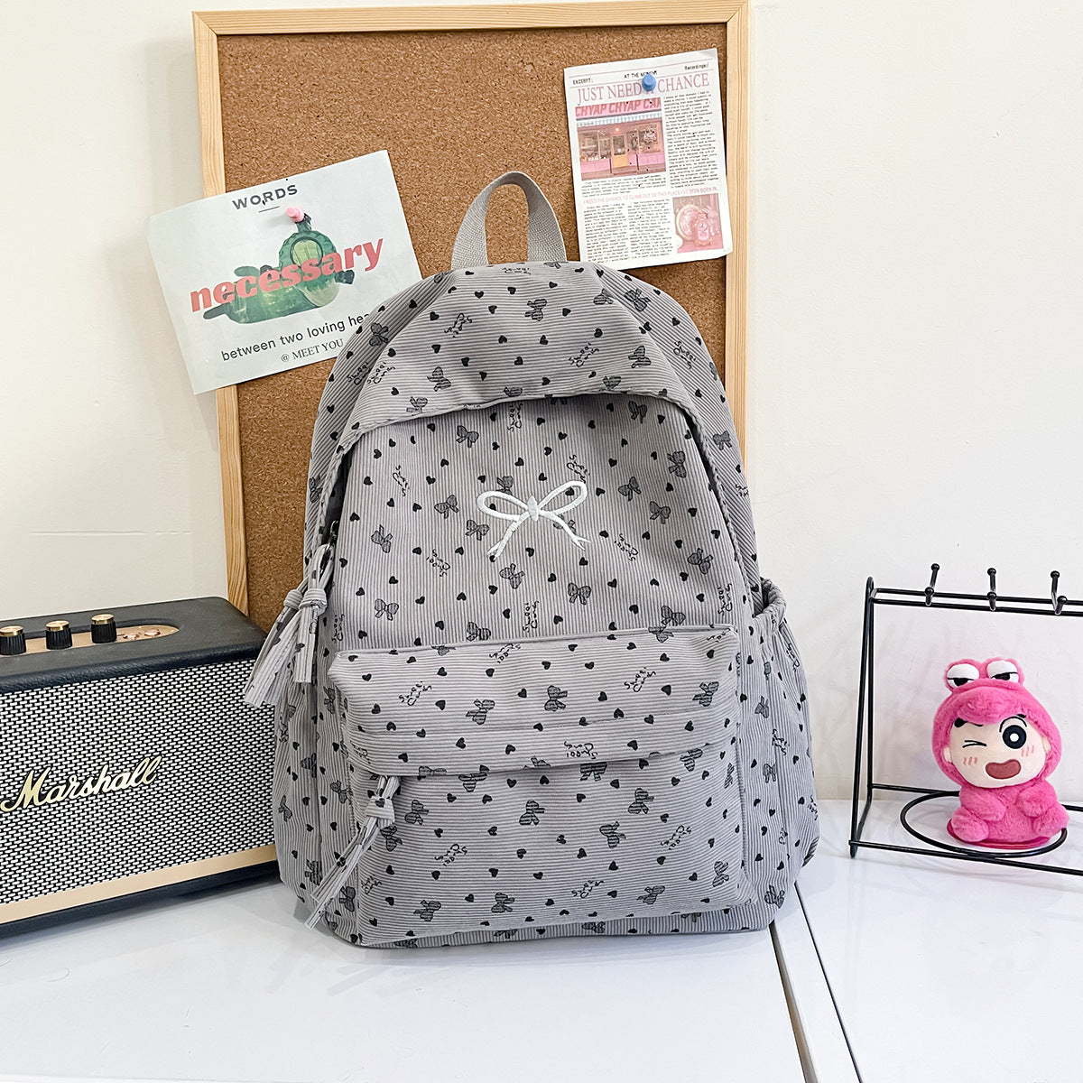 Floral-Patterned Travel Backpack LoungeYard — product view 6