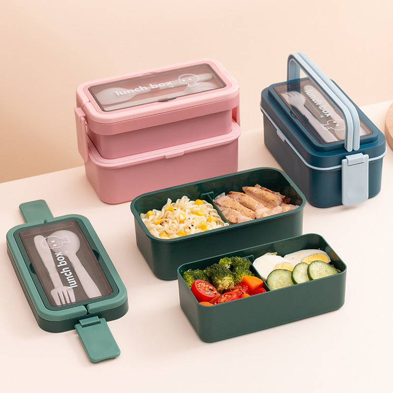 Stackable Multi-Compartment Lunch Box with Airtight Seal — product view 1