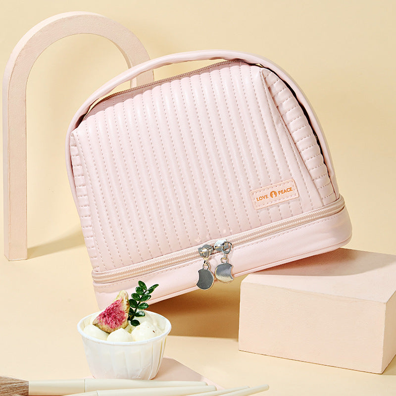 Elegant Quilted Makeup Case LoungeYard — product view 1