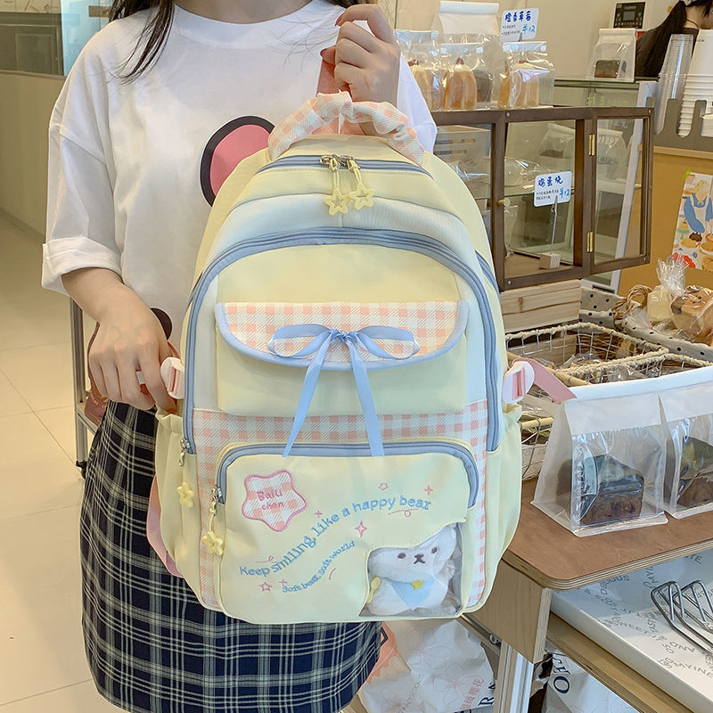 Playful Patterned School Backpack LoungeYard — product view 3