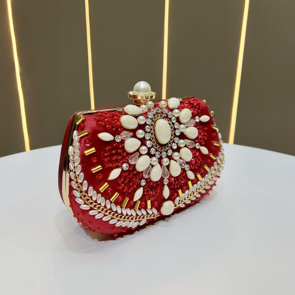 Ornate Decorative Evening Clutch — product view 2