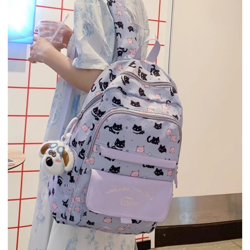 Playful Cat-Themed Backpack LoungeYard — product view 4