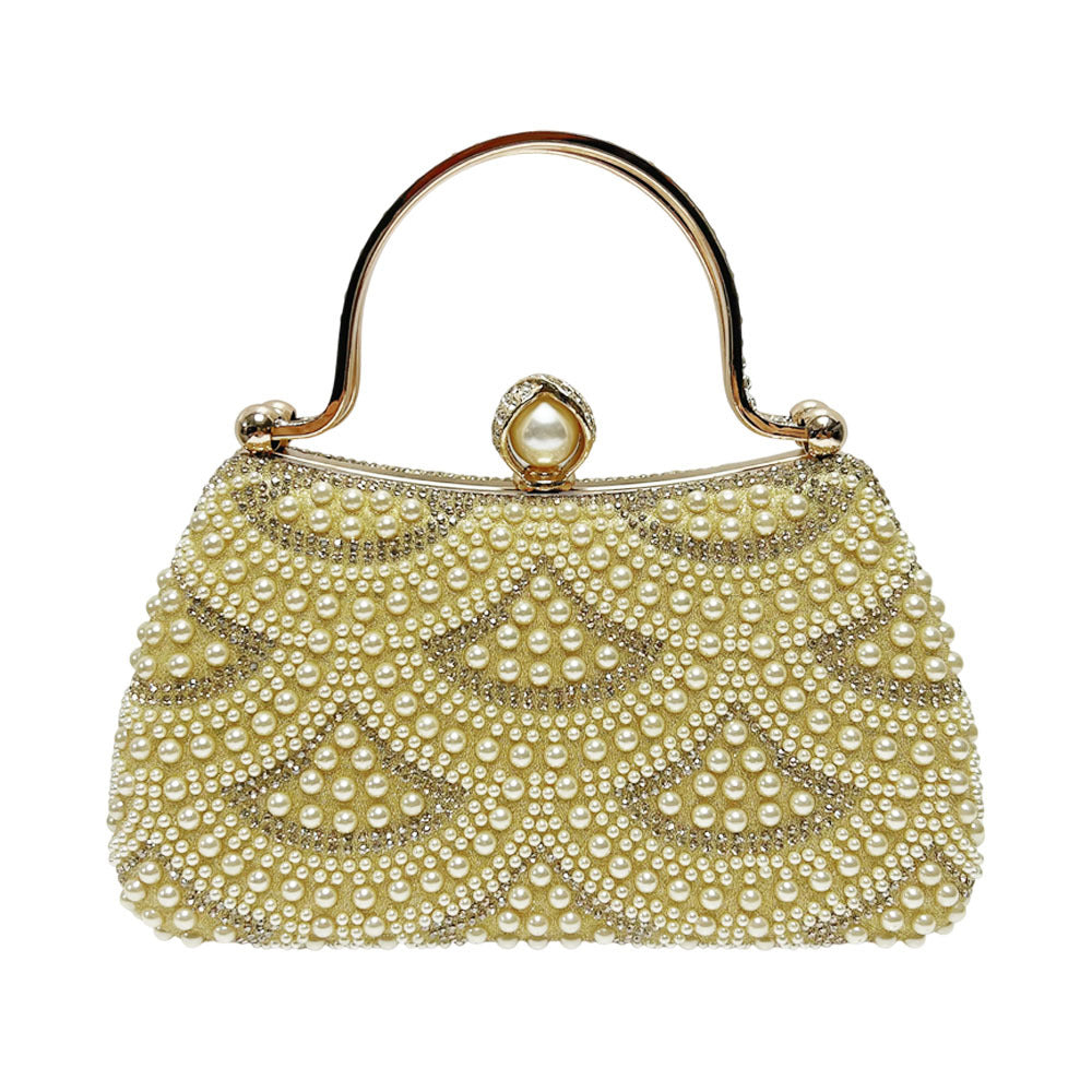 Vintage Pearl-Embellished Handbag — product view 5