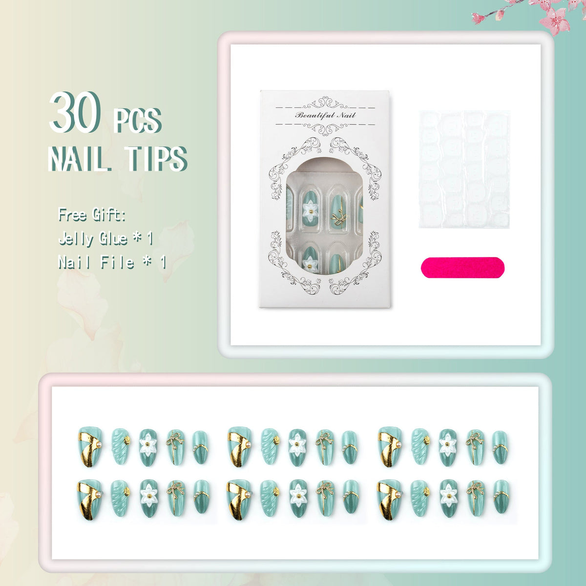 Decorative Nail Tip Set — product view 2