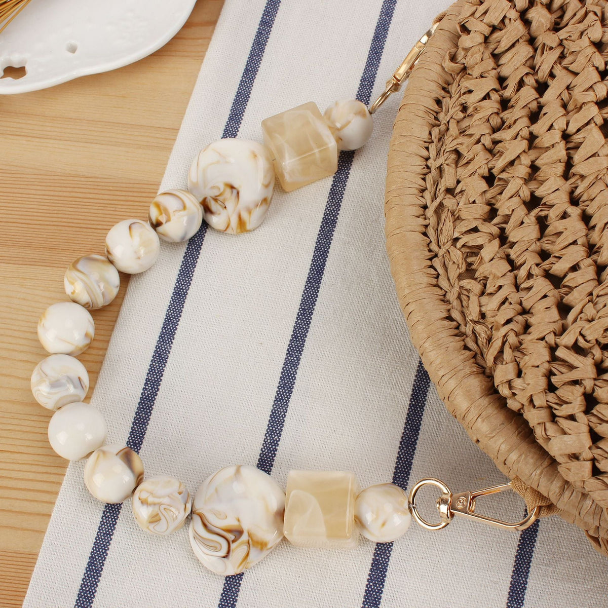 Shoulder bag with decorative shell design LoungeYard — product view 2