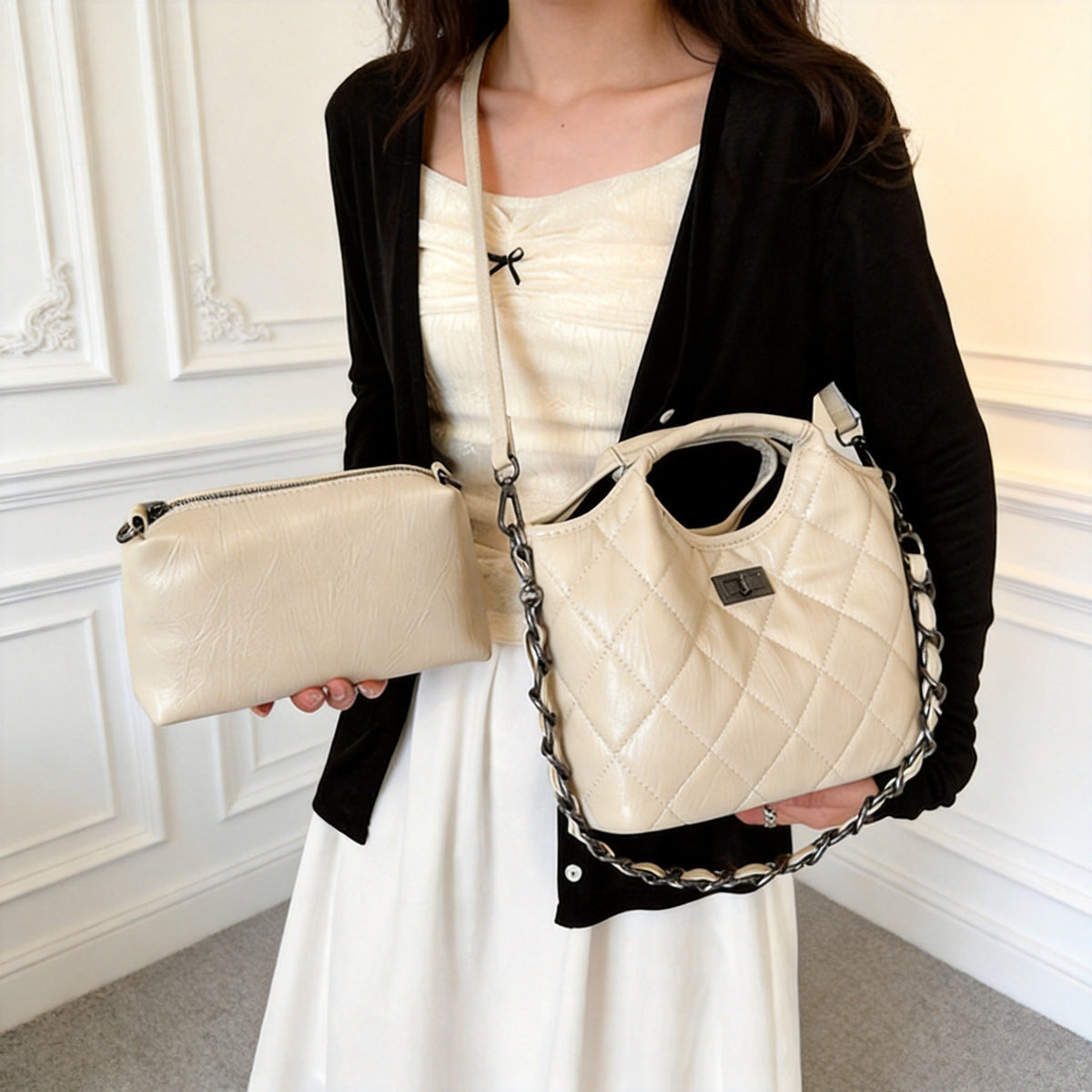 Quilted Designer Handbag LoungeYard — product view 1