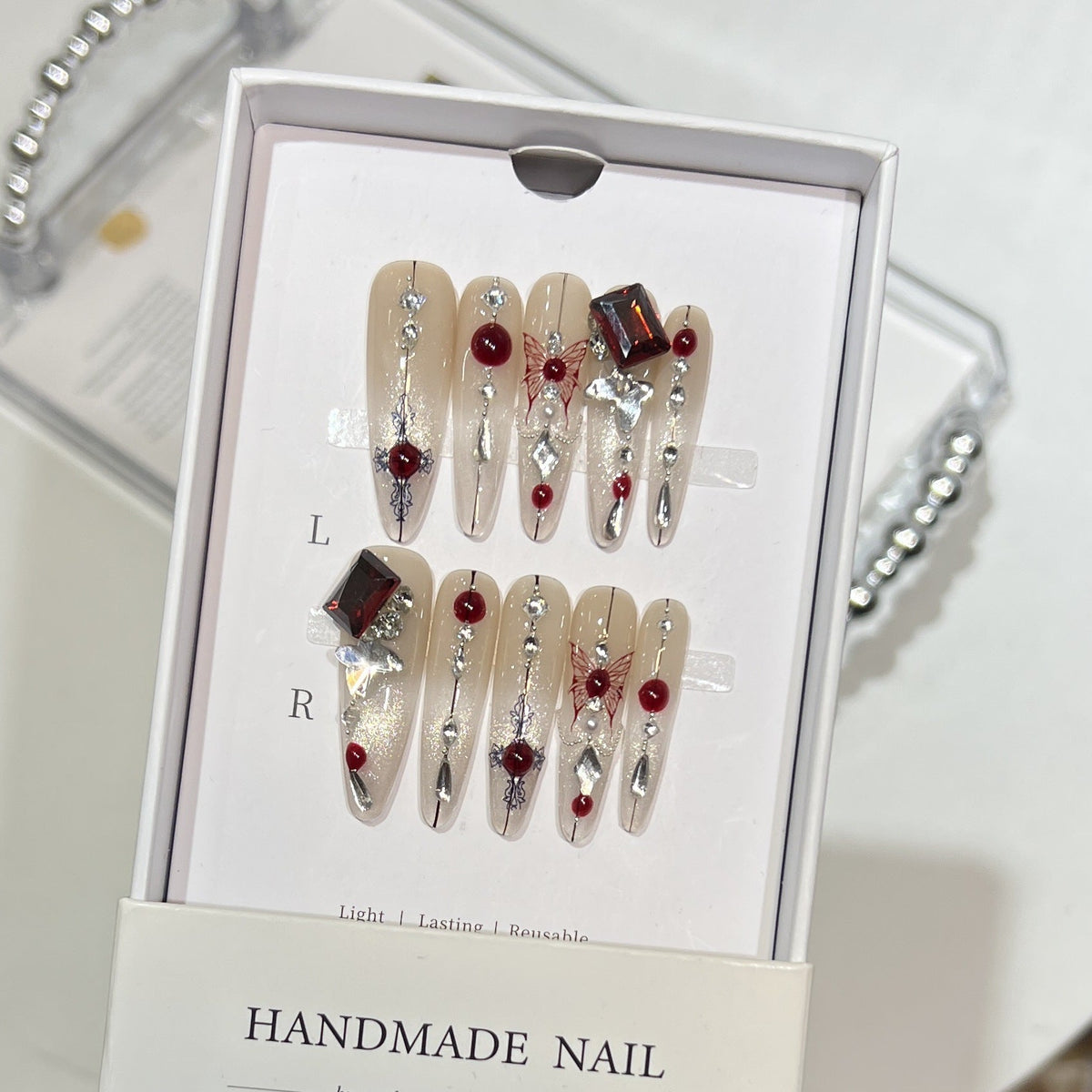 Handmade Decorative Press-On Nail Art — product view 2