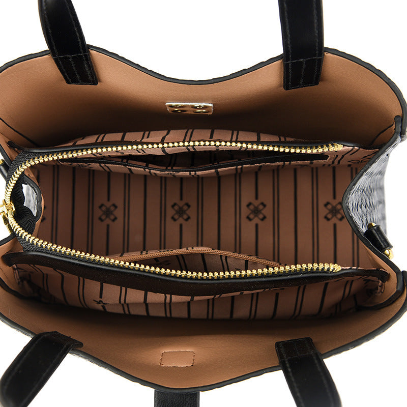 Textured Structured Handbag LoungeYard — product view 4