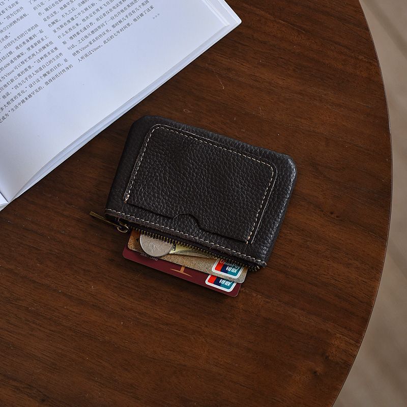 Textured Leather Card Holder LoungeYard — product view 4