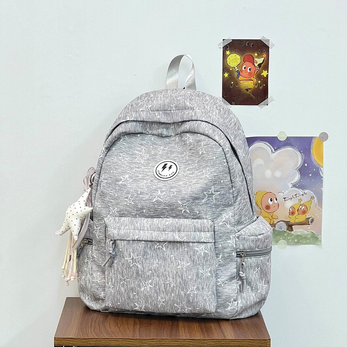 Fun Star-Accent Casual Backpack LoungeYard — product view 6