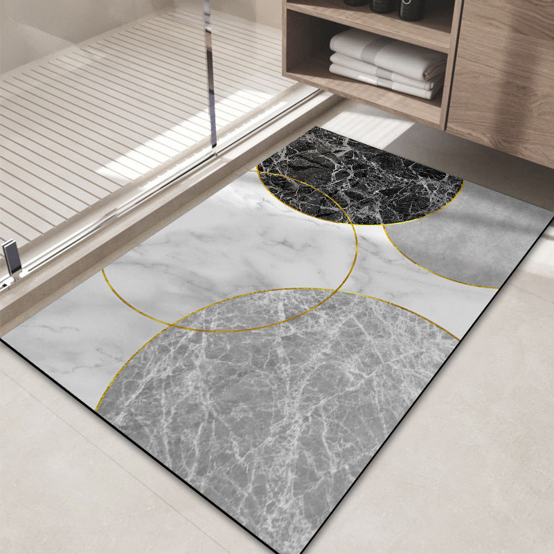 Modern Abstract Decorative Bath Mat — product view 4
