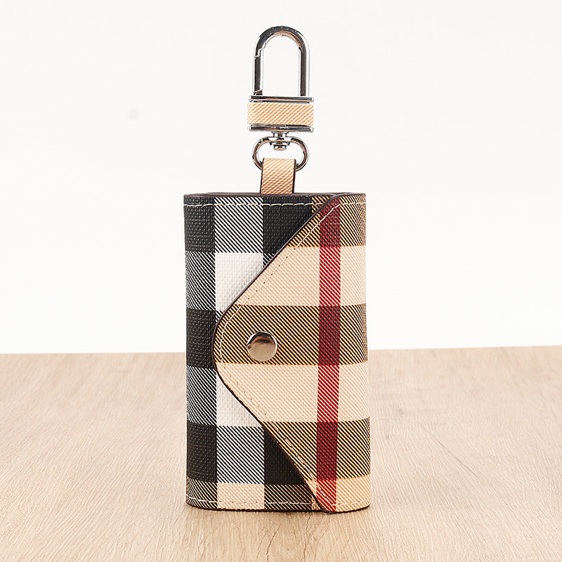 Elegant Plaid Pattern Card Case LoungeYard — product view 5