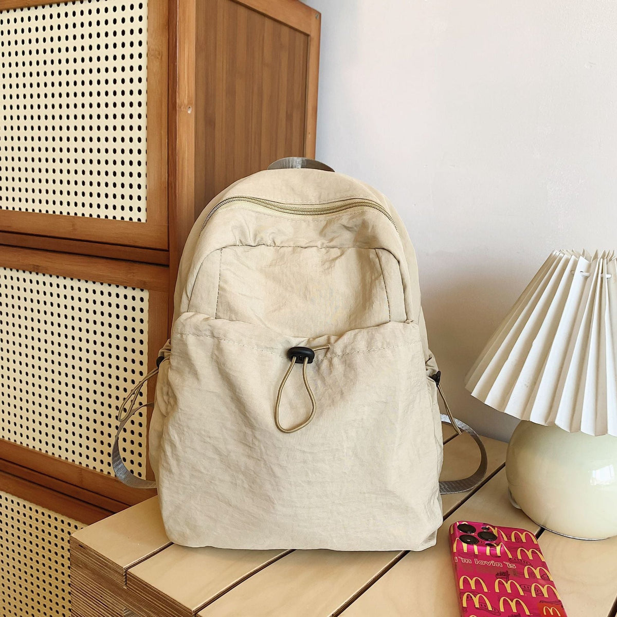 Practical everyday backpack with adjustable shoulder straps LoungeYard — product view 1