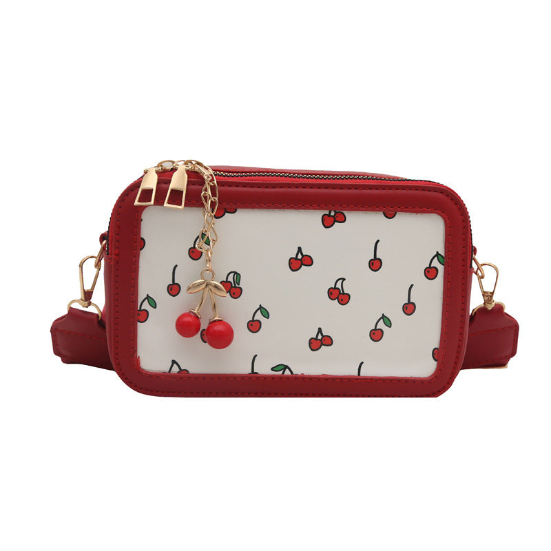 Fun Cherry Print Crossbody Bag LoungeYard — product view 7
