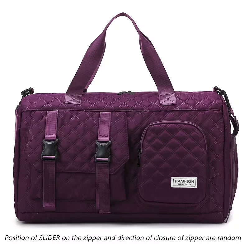 Versatile Quilted Travel Duffel Bag LoungeYard — product view 6