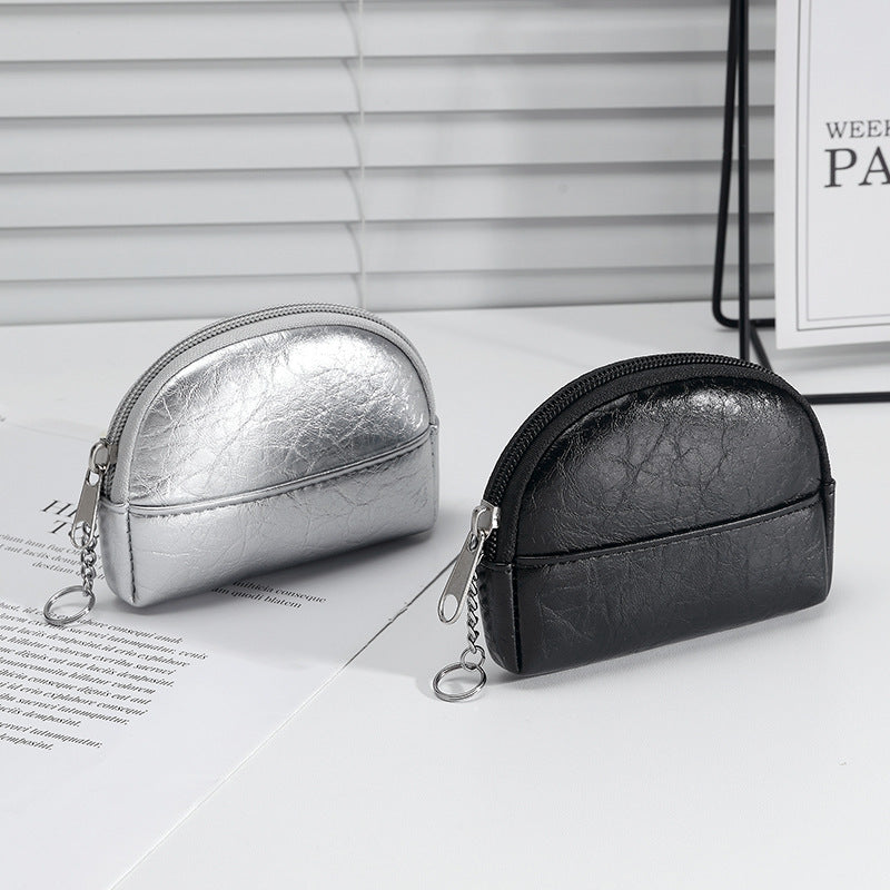 Metallic Zippered Coin Pouch — product view 2