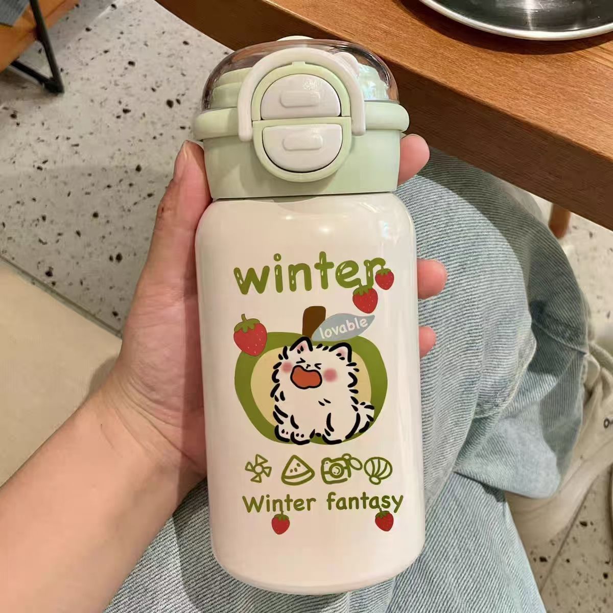 Women's Creative Water Bottle with Animal Design LoungeYard — product view 5