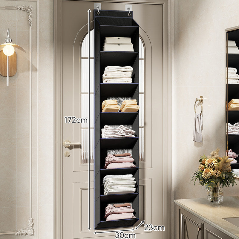 Over-the-Door Multi-Tier Hanging Fabric Shelf Organizer — product view 2
