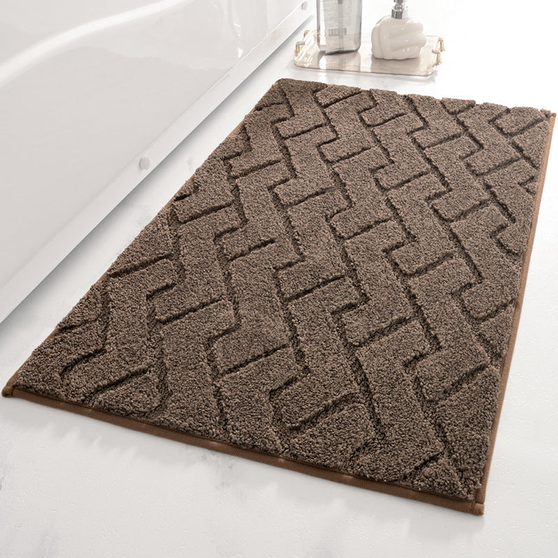 Modern Geometric Bath Mat Bowlift — product view 7