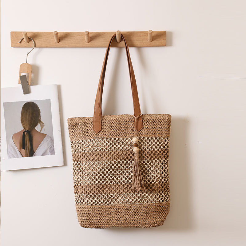 Braided Tote Bag Made From Natural Materials LoungeYard — product view 7