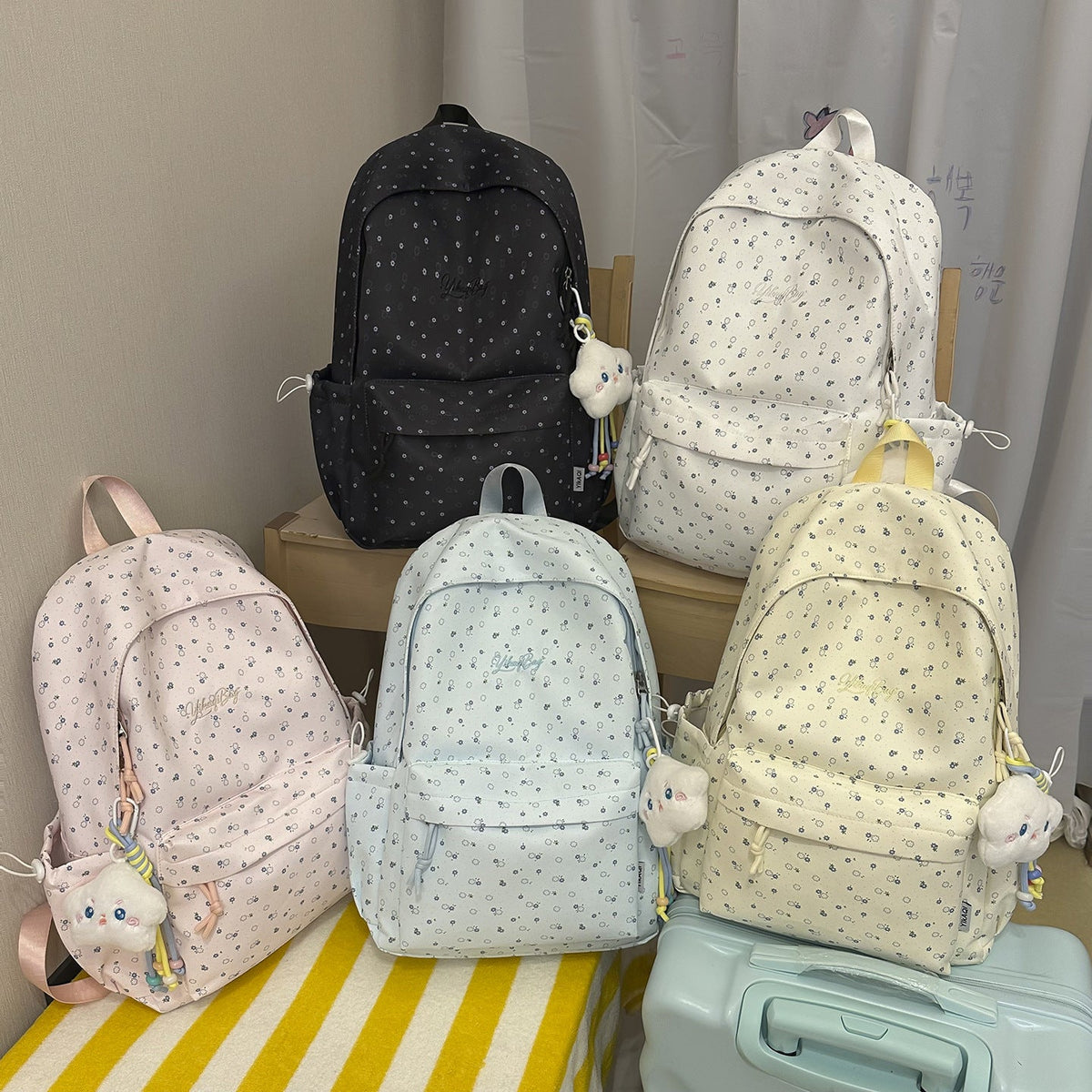 Star-Patterned Casual Backpack LoungeYard 1791204286 — product view 7